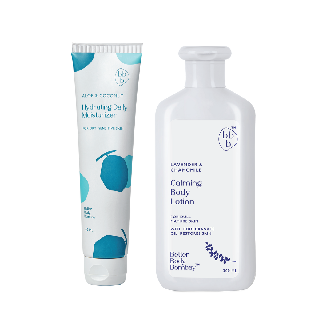 BBB Better Body Bombay Lavender Chamomile Body lotion & Aloe Coconut M