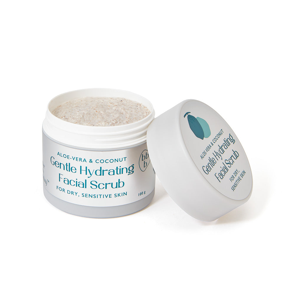 Dry face clearance scrub