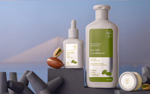 pistachio and argan oil hair care products
