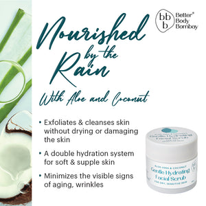 Aloe & Coconut Gentle Hydrating Facial Scrub | For Dry, Sensitive Skin | (100g)