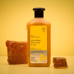 Milk & forest honey body wash for dry damaged skin
